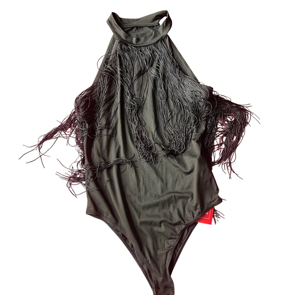 Bodysuit with Tassels size‎ M NWT Verdusa Rodeo Country Cowgirl Western